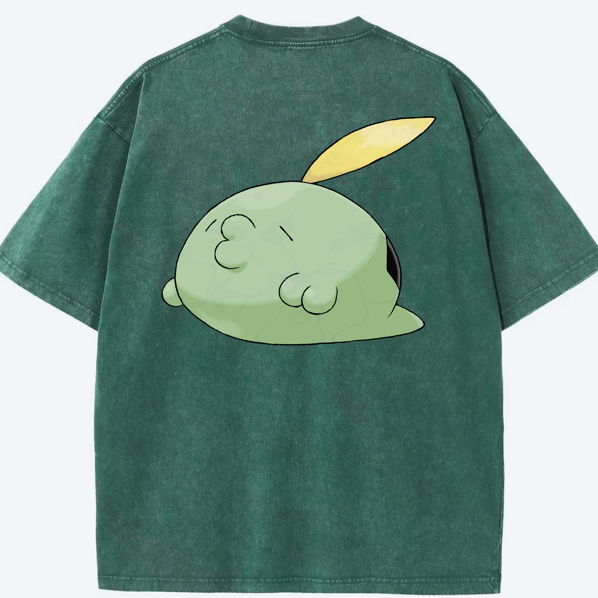 （画像用） ポケットモンスター Pokémon 綿100% ヴィンテージ風 半袖Tシャツ（背面プリント）